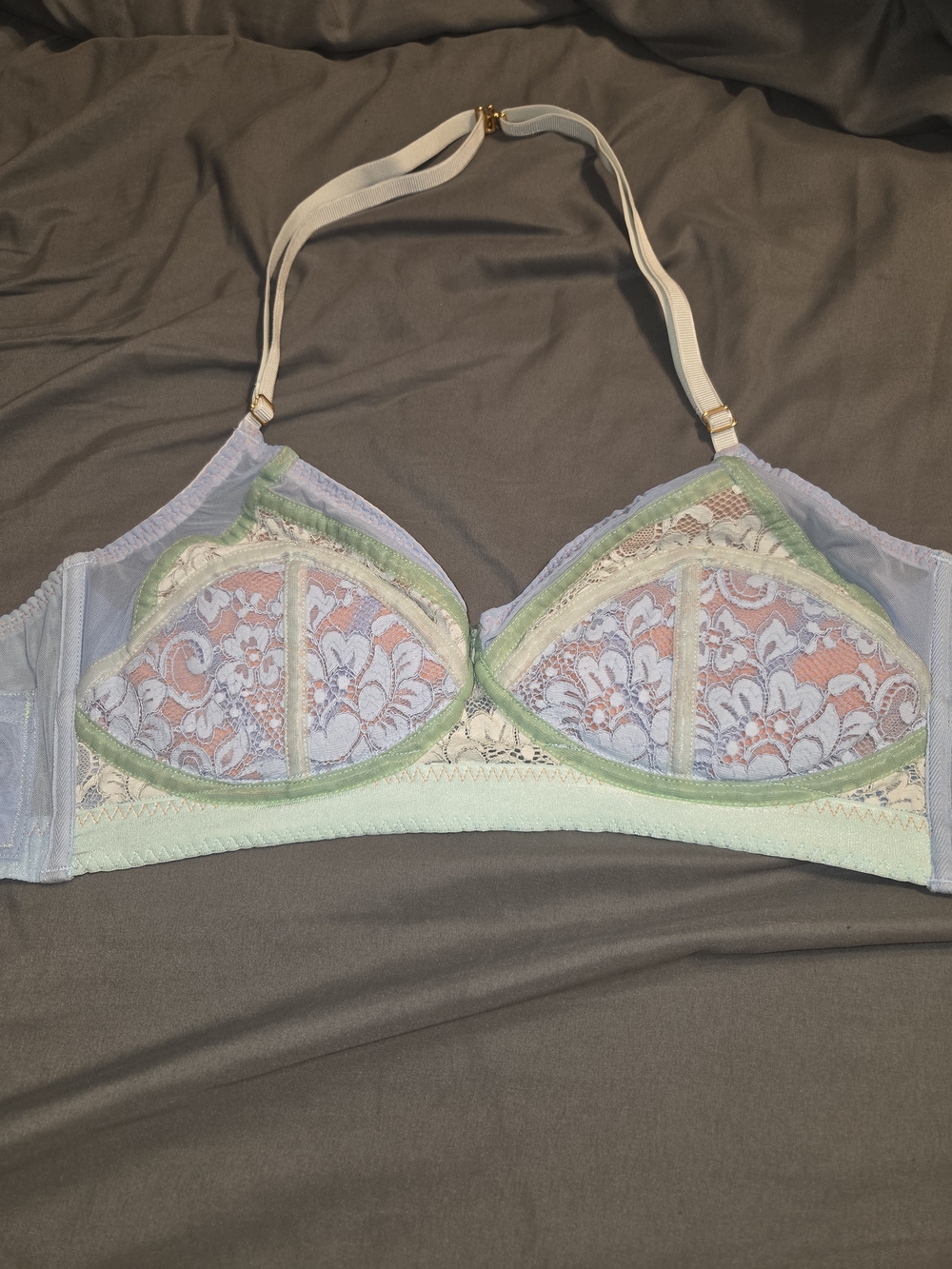 NWOT Women’s Lace Padded Bralette in Pastel Multicolor